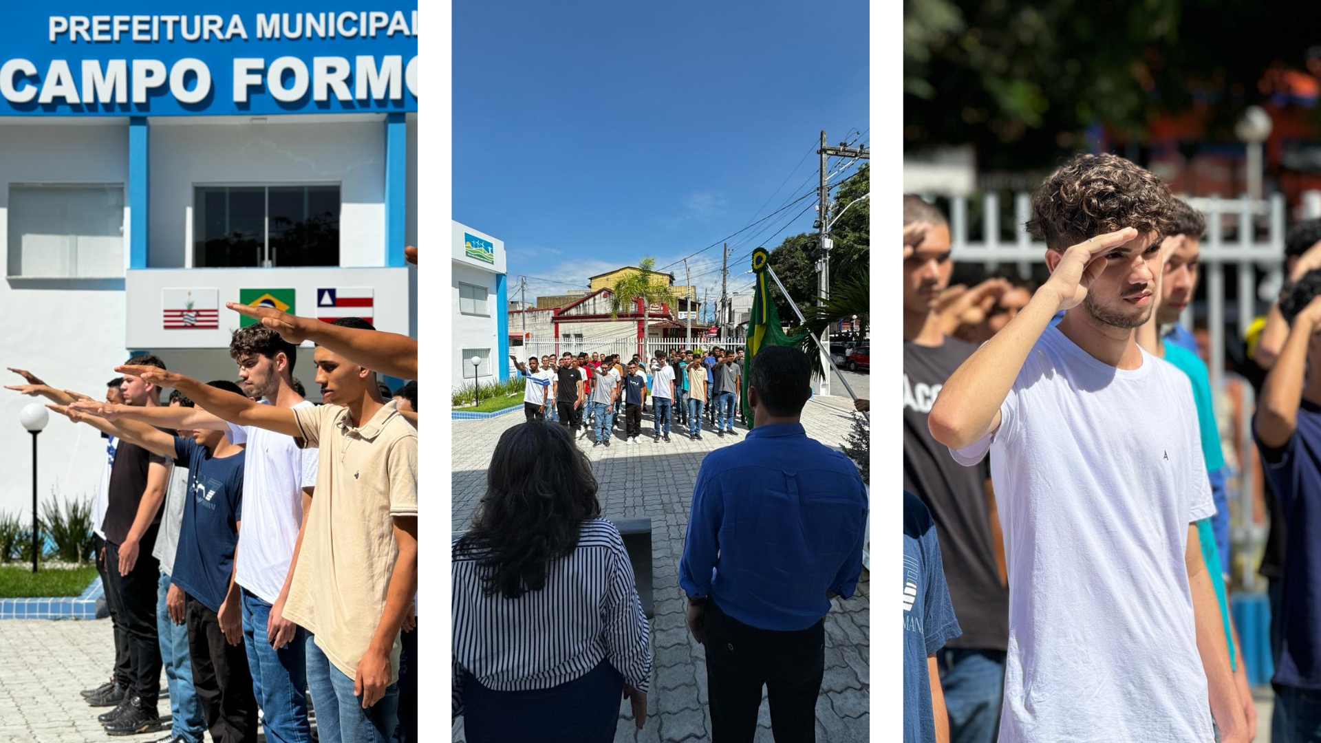 JOVENS DE CAMPO FORMOSO PARTICIPAM DE SOLENIDADE DE JURAMENTO À BANDEIRA