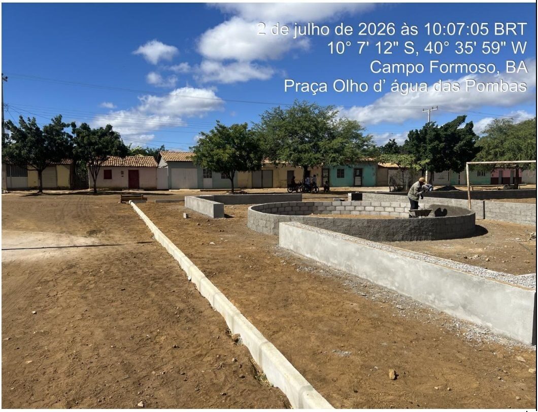 VISTA PARCIAL DA OBRA - OLHOS D'ÁGUA DAS POMBAS